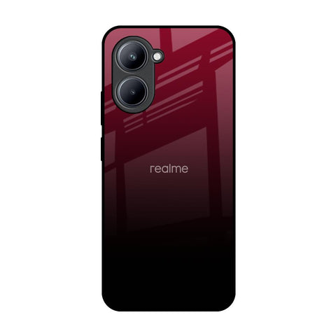 Wine Red Glossy Case For Realme C33