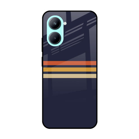 Tricolor Stripes Glossy Case For Realme C33