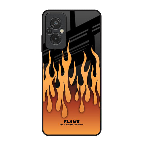 Fire Flame Glossy Case for Redmi 11 Prime