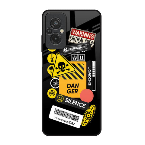 Danger Signs Glossy Case for Redmi 11 Prime