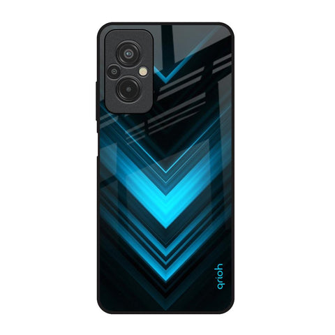 Vertical Blue Arrow Glossy Case For Redmi 11 Prime