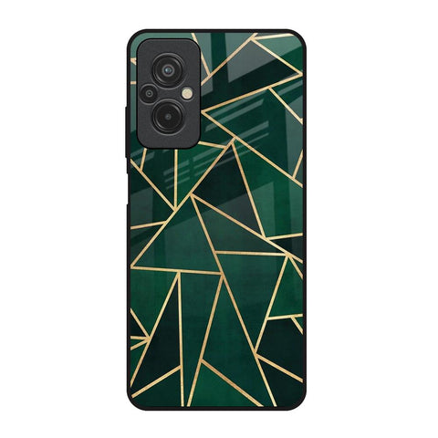 Abstract Green Glossy Case For Redmi 11 Prime