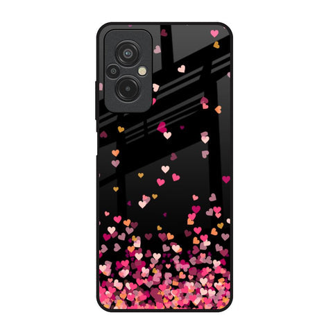 Heart Rain Fall Glossy Case For Redmi 11 Prime