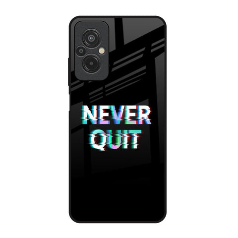 Never Quit Glossy Case For Redmi 11 Prime