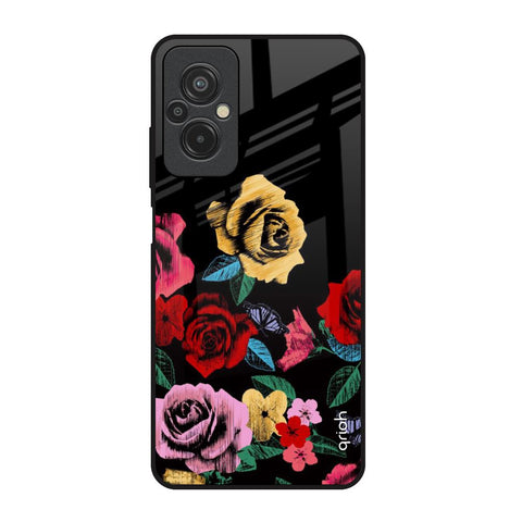 Floral Decorative Glossy Case For Redmi 11 Prime