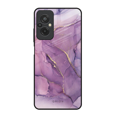 Purple Gold Marble Glossy Case for Redmi 11 Prime