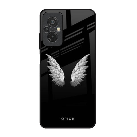 White Angel Wings Glossy Case for Redmi 11 Prime