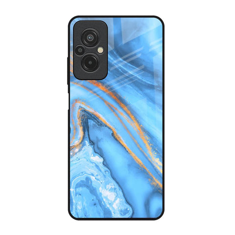 Vibrant Blue Marble Glossy Case for Redmi 11 Prime