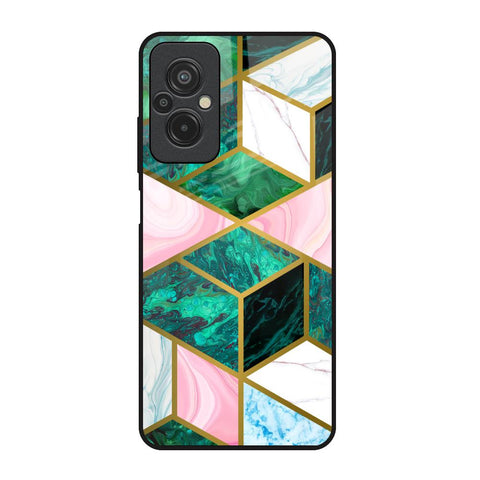 Seamless Green Marble Glossy Case for Redmi 11 Prime