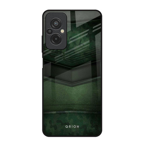 Green Leather Glossy Case for Redmi 11 Prime