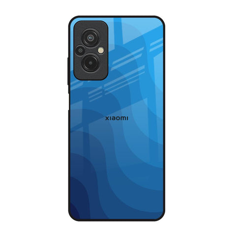 Blue Wave Abstract Glossy Case for Redmi 11 Prime