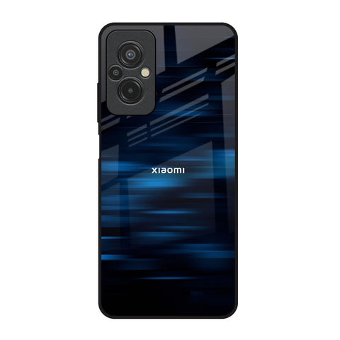 Blue Rough Abstract Glossy Case for Redmi 11 Prime