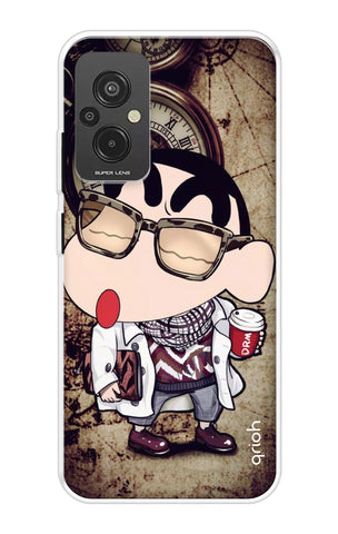 Nerdy Shinchan Soft Cover for Redmi 11 Prime