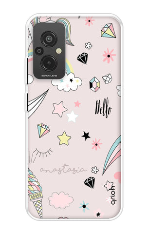 Unicorn Doodle Soft Cover For Redmi 11 Prime