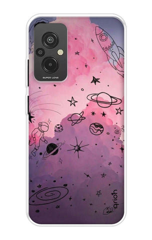 Space Doodles Art Soft Cover For Redmi 11 Prime