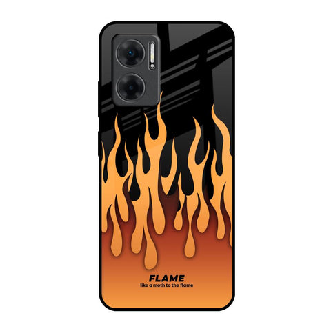 Fire Flame Glossy Case for Redmi 11 Prime 5G