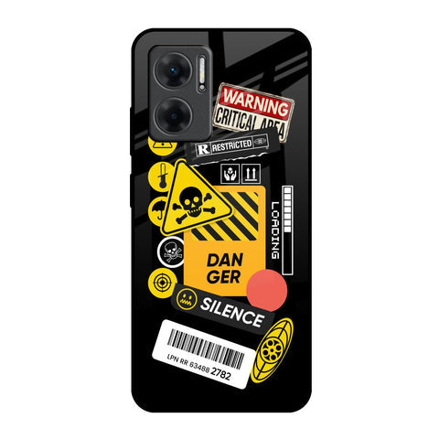 Danger Signs Glossy Case for Redmi 11 Prime 5G