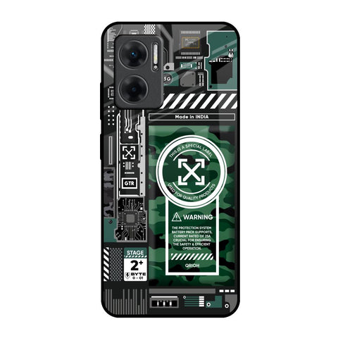 Green Camo Circuit Glossy Case for Redmi 11 Prime 5G