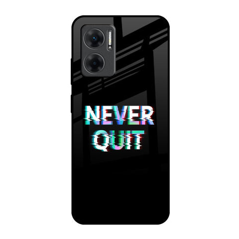 Never Quit Glossy Case For Redmi 11 Prime 5G