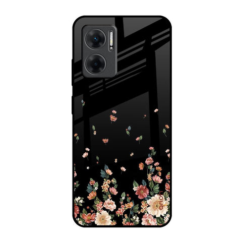 Floating Floral Print Glossy Case for Redmi 11 Prime 5G