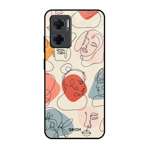 Abstract Faces Glossy Case for Redmi 11 Prime 5G