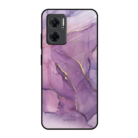 Purple Gold Marble Glossy Case for Redmi 11 Prime 5G