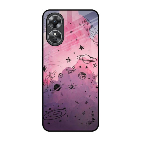 Space Doodles Glossy Case for OPPO A17