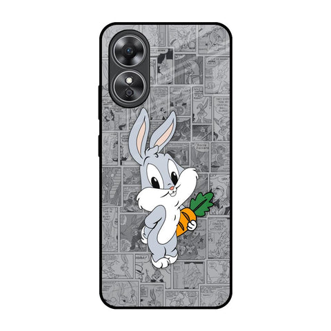 Cute Baby Bunny Glossy Case for OPPO A17