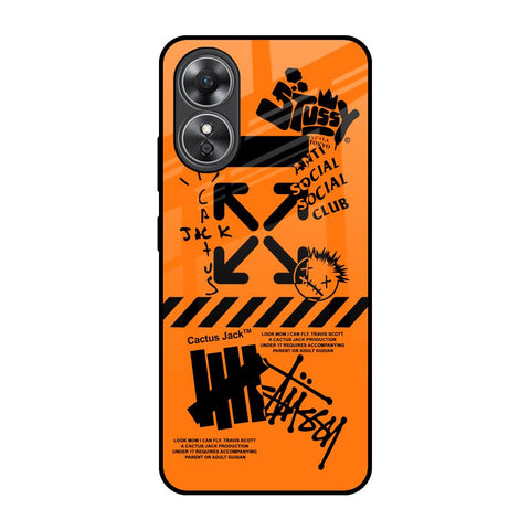 Anti Social Club Glossy Case for OPPO A17