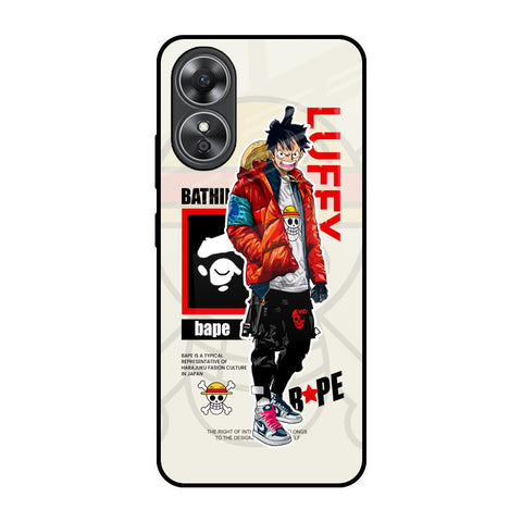 Bape Luffy Glossy Case for OPPO A17
