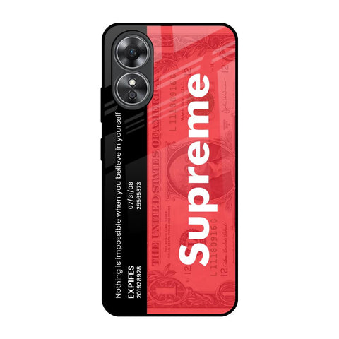 Supreme Ticket Glossy Case for OPPO A17