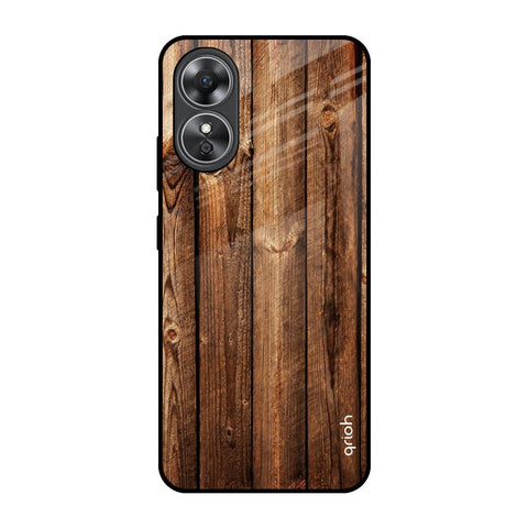 Timber Printed Glossy Case for OPPO A17