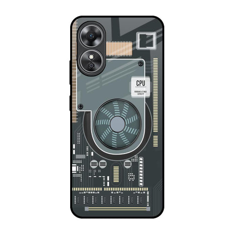 Motherboard Circuit Glossy Case for OPPO A17