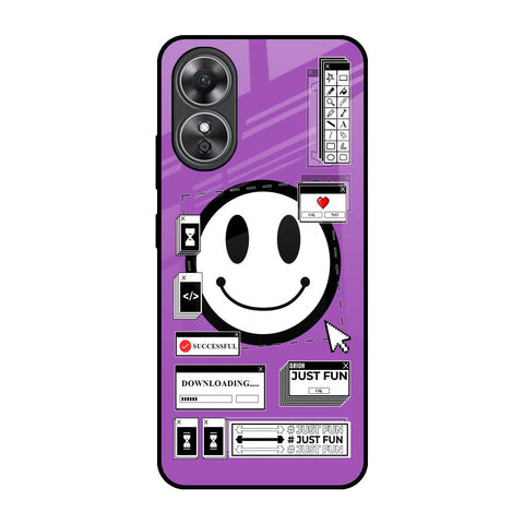 Code with Smile Glossy Case for OPPO A17
