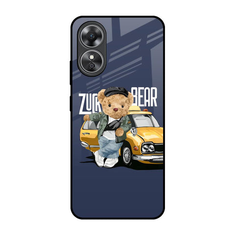 Adventurous Bear Glossy Case for OPPO A17