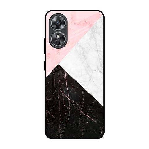 Marble Collage Art Glossy Case For OPPO A17