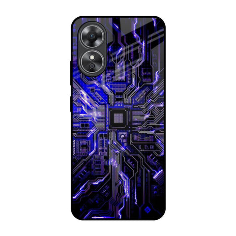 Techno Color Pattern Glossy Case For OPPO A17
