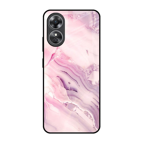 Diamond Pink Gradient Glossy Case For OPPO A17