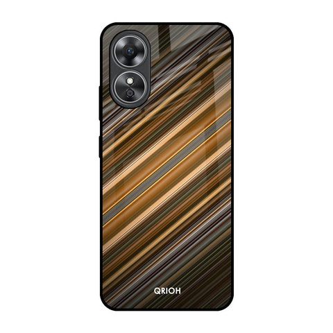 Diagonal Slash Pattern Glossy Case for OPPO A17