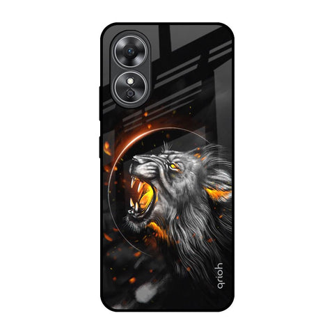 Aggressive Lion Glossy Case for OPPO A17