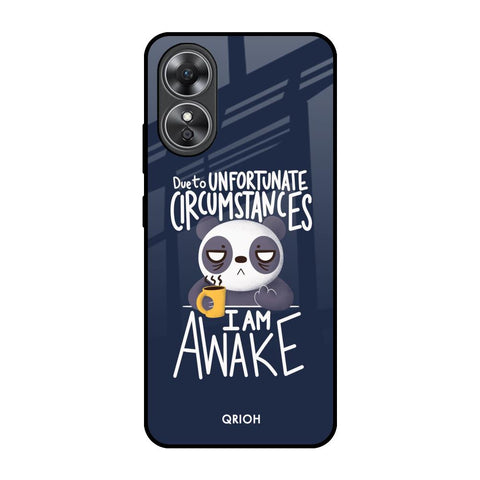 Struggling Panda Glossy Case for OPPO A17