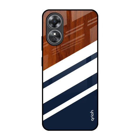 Bold Stripes Glossy Case for OPPO A17