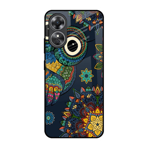 Owl Art Glossy Case for OPPO A17