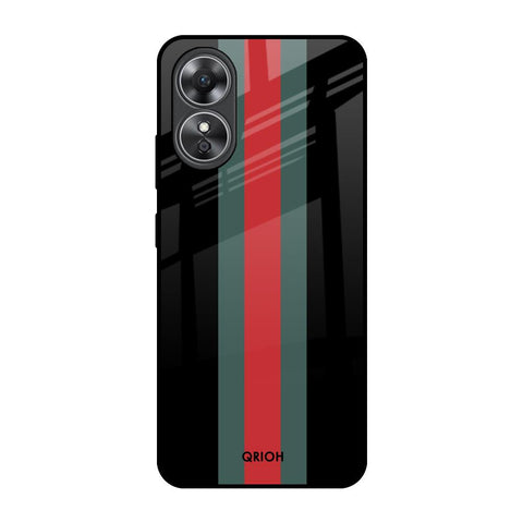 Vertical Stripes Glossy Case for OPPO A17