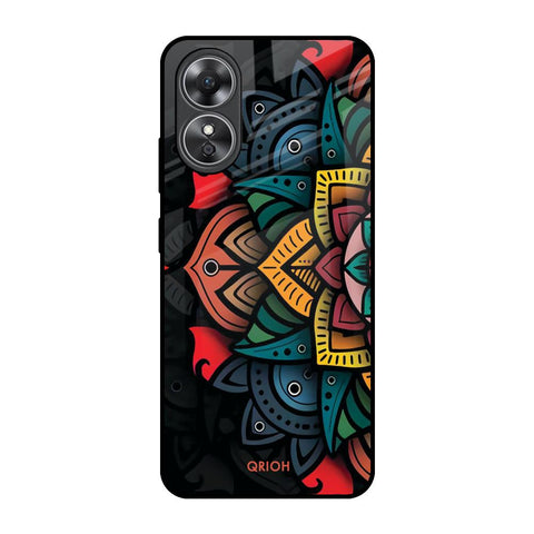 Retro Gorgeous Flower Glossy Case for OPPO A17