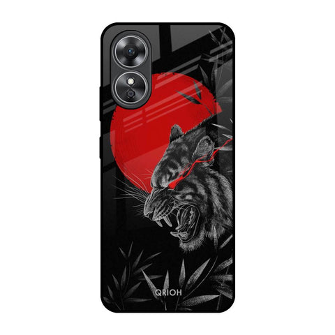 Red Moon Tiger Glossy Case for OPPO A17