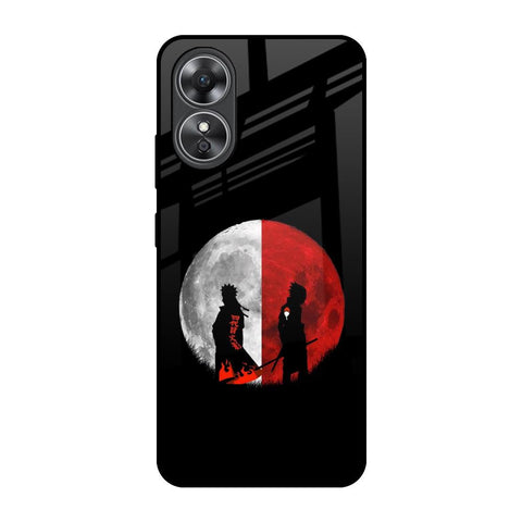 Anime Red Moon Glossy Case for OPPO A17