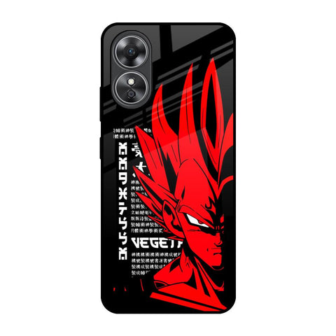 Red Vegeta Glossy Case for OPPO A17
