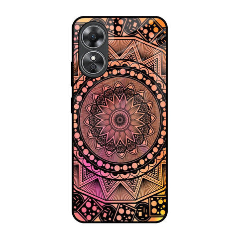 Floral Mandala Glossy Case for OPPO A17