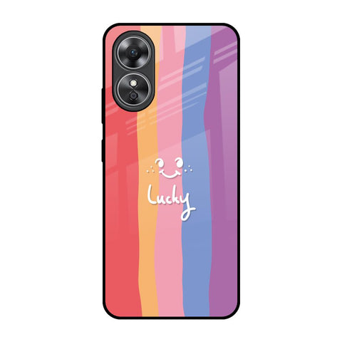 Lucky Abstract Glossy Case for OPPO A17